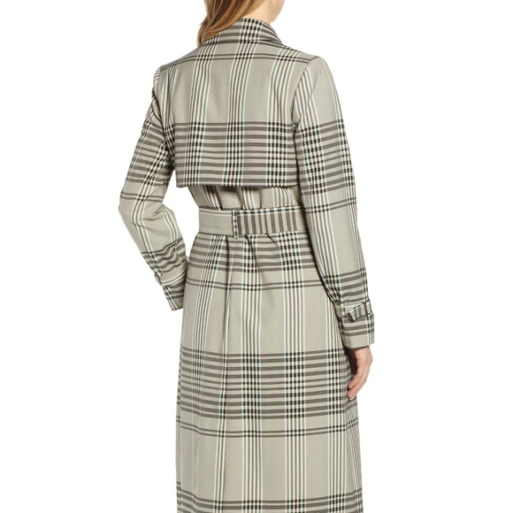 Ted Baker London Buckle Cuff Check Trench Coat - Picture 5 of 8